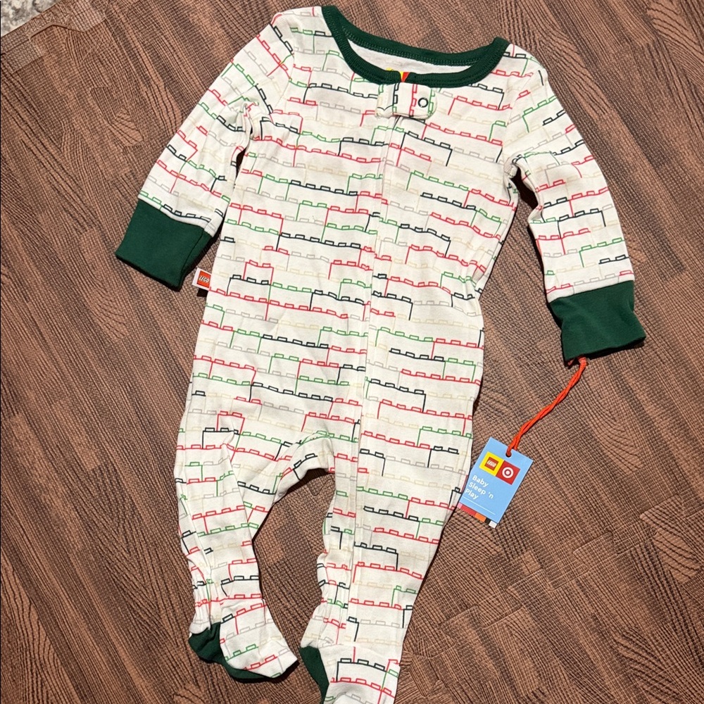 Kids Lego Footed Pajamas